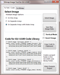 Bitmap Image Tool for GU-U100
